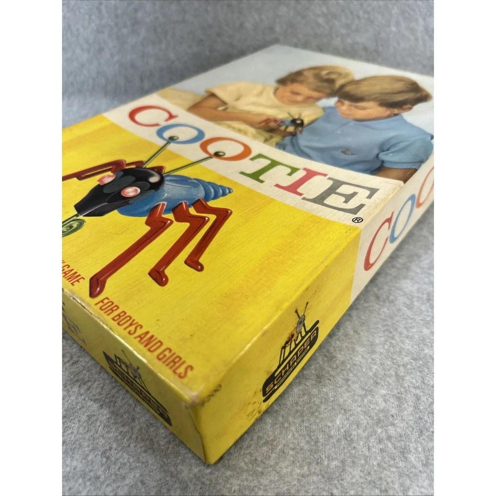 Vintage Cootie Game Schaper 1949 Complete Build A Cootie Bug Original Box